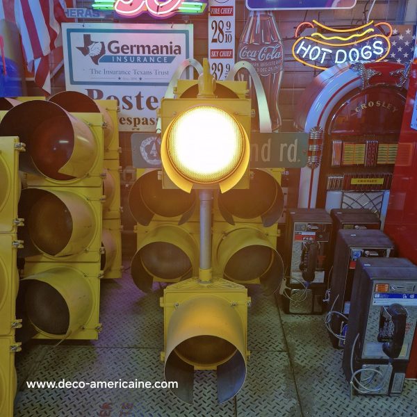 feu tricolore américain à 2 voies avec câblé 120cm avec séquenceur d'alternance des lumières (copie)