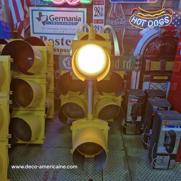feu tricolore américain à 2 voies avec câblé 120cm avec séquenceur d'alternance des lumières (copie)