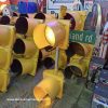 feu tricolore américain à 2 voies avec câblé 120cm avec séquenceur d'alternance des lumières (copie)
