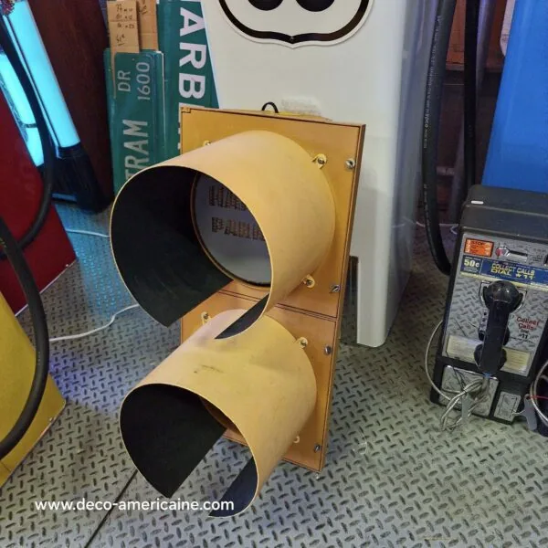 feu tricolore américain à 2 voies avec câblé 80cm harley davidson parking