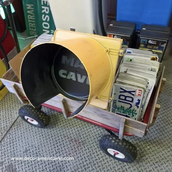feu tricolore américain à 1 voie câblé 40cm man cave