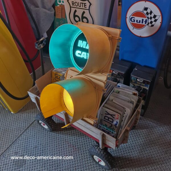 feu tricolore américain à 2 voies câblé 80cm man cave (copie)