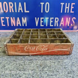 caisse en bois de transport de bouteilles de soda coca cola usa