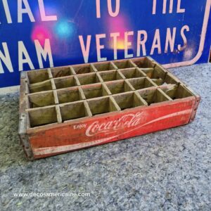 caisse en bois de transport de bouteilles de soda coca cola usa (copie)