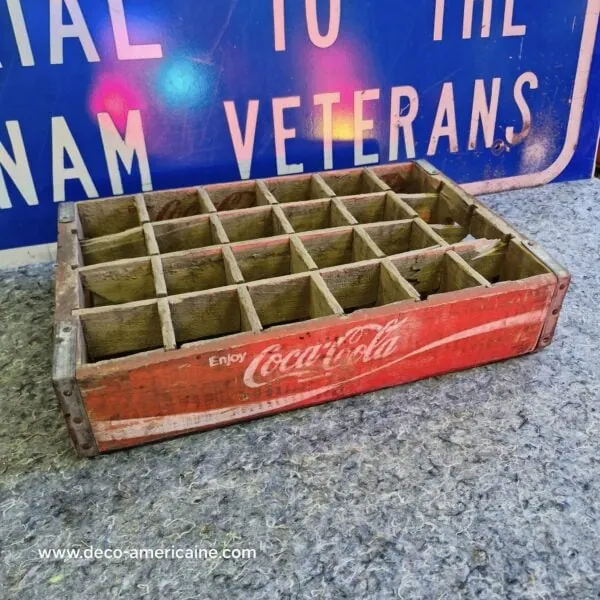 caisse en bois de transport de bouteilles de soda coca cola usa (copie)