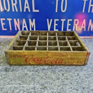 caisse en bois de transport de bouteilles de soda coca cola usa (copie)