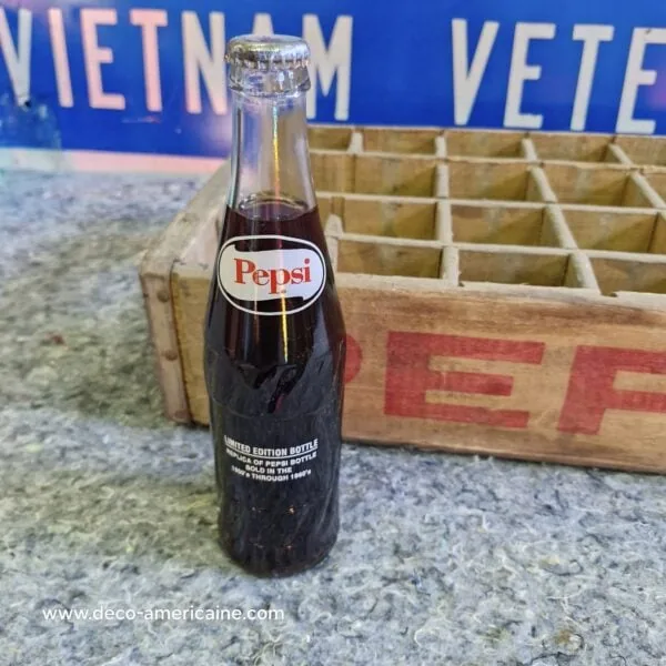 caisse en bois de transport de bouteilles de soda pepsi usa (copie)