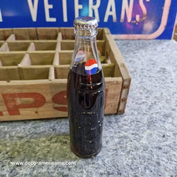 caisse en bois de transport de bouteilles de soda pepsi usa (copie)