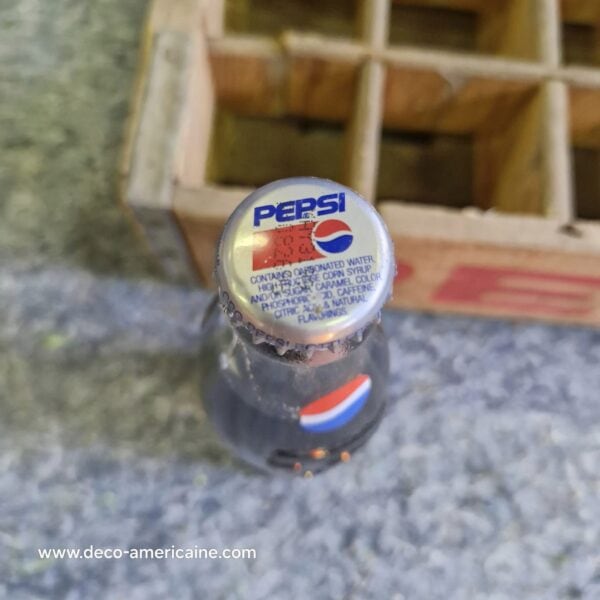 caisse en bois de transport de bouteilles de soda pepsi usa (copie)