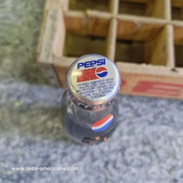caisse en bois de transport de bouteilles de soda pepsi usa (copie)