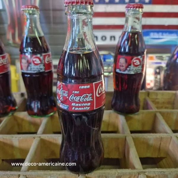 pack 5 bouteilles en verre de coca cola racing family 1999