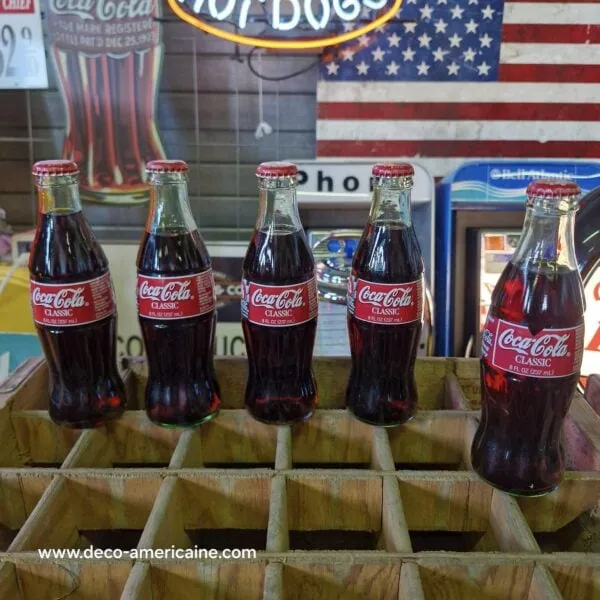 pack 5 bouteilles en verre de coca cola racing family 1999