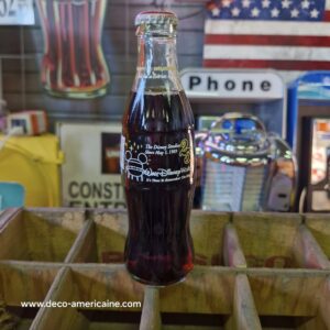 bouteille en verre de coca cola walt disney world 25 years
