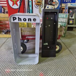 cabine l31 murale de rue américain authentique grise (silver) sans payphone