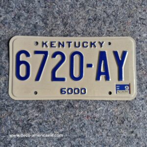 plaque d'immatriculation américaine kentucky bluegrass state horses "boyd" (relief)
