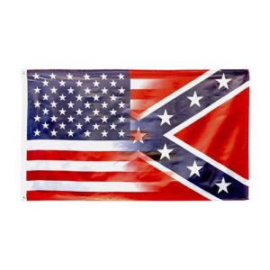 drapeau confédéré imprimé 152cm x 91cm combo usa/rebel