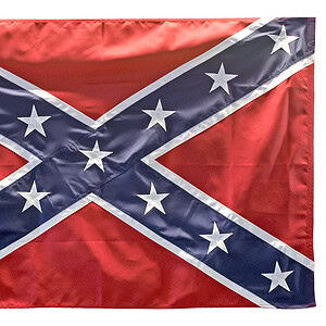 drapeau confédéré imprimé 152cm x 91cm combo usa/rebel