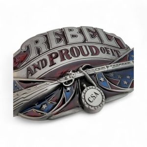 boucle de ceinture américaine confédéré sudiste american by birth southern by the grace of god