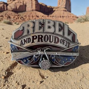 boucle de ceinture américaine confédéré sudiste american by birth southern by the grace of god