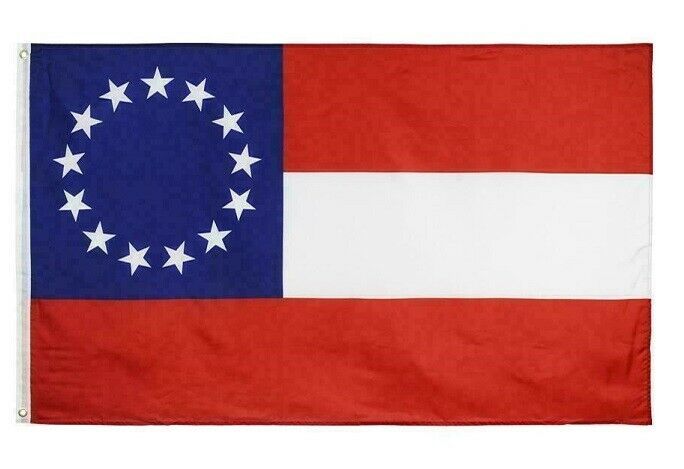 drapeau confédéré imprimé 152cm x 91cm first national 13 stars flag