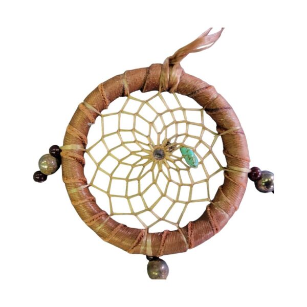 dreamcatcher 5cm native american made usa "chocolate"