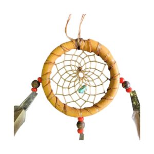 dreamcatcher 5cm native american made usa "gold"