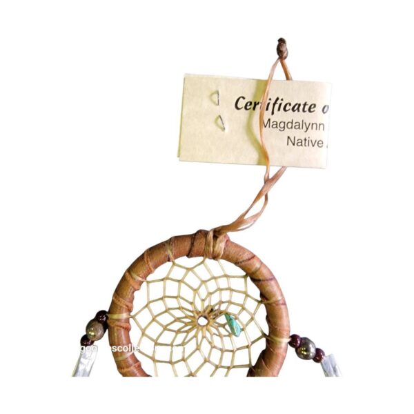 dreamcatcher 5cm native american made usa "chocolate"