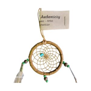 dreamcatcher 5cm native american made usa "antique gold"