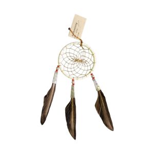 dreamcatcher 7,60cm native american made usa "blanc"