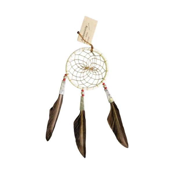 dreamcatcher 7,60cm native american made usa "blanc"