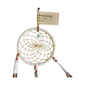 dreamcatcher 7,60cm native american made usa "blanc"