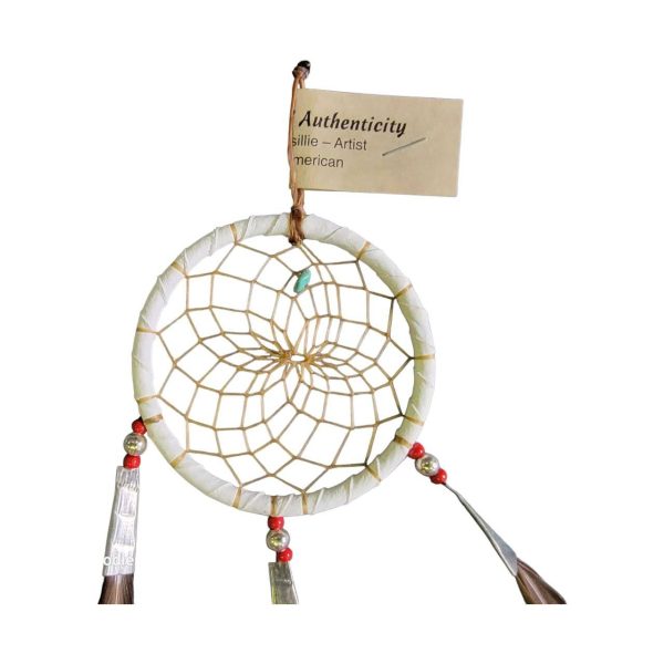 dreamcatcher 7,60cm native american made usa "blanc"