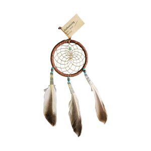 dreamcatcher 7,60cm native american made usa "chocolate"