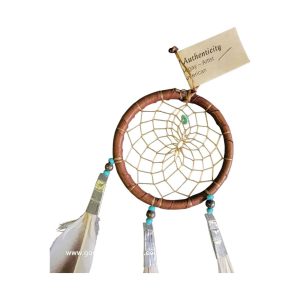 dreamcatcher 7,60cm native american made usa "chocolate"