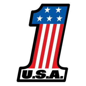 magnet made in usa #1 with american flag