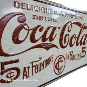 coca cola 5 cents xl 71cm x 45cm