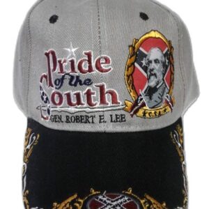 casquette de baseball sudiste drapeau confédéré pride of the south robert e. lee