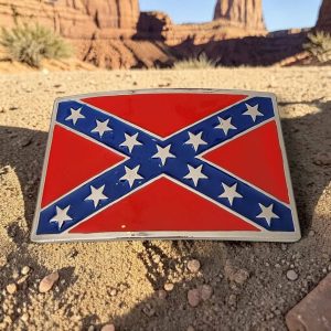 boucle de ceinture américaine confédéré sudiste american by birth southern by the grace of god