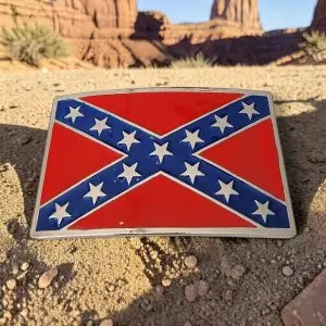 boucle de ceinture américaine confédéré sudiste american by birth southern by the grace of god