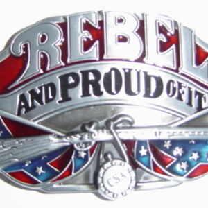 boucle de ceinture américaine confédéré sudiste crossed bf flags rebel the south will rise (copie)