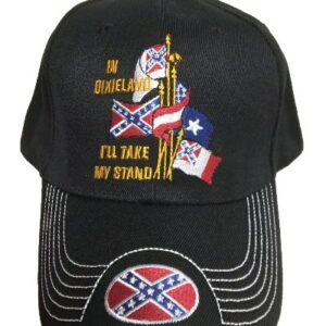 casquette de baseball sudiste drapeau confédéré in dixieland i'll take my stand (copie)