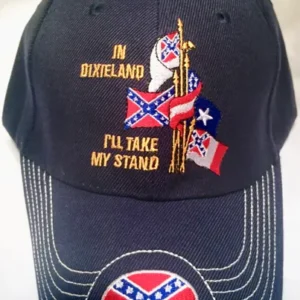 casquette de baseball sudiste drapeau confédéré in dixieland i'll take my stand