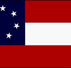 drapeau confédéré imprimé 152cm x 91cm first national confederate (7 stars)