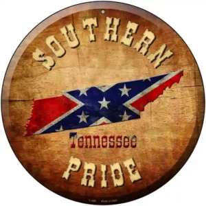 plaque déco américaine murale tole southern pride tennessee