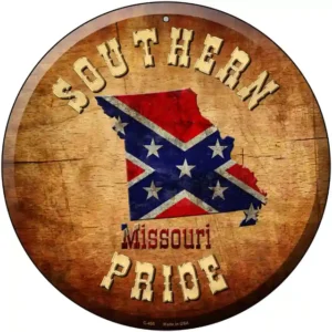 plaque déco américaine murale tole southern pride missouri