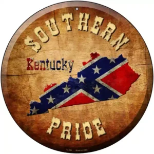 plaque déco américaine murale tole southern pride kentucky