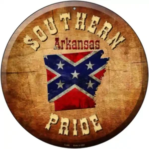 plaque déco américaine murale tole southern pride arkansas