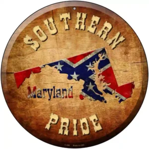 plaque déco américaine murale tole southern pride maryland