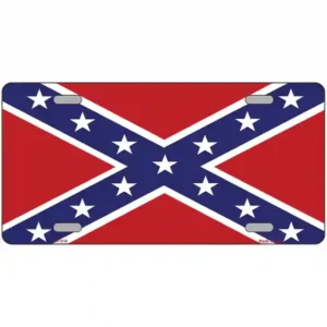 plaque immatriculation américaine drapeau confédéré rebel sudiste