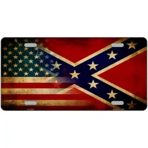 plaque immatriculation américaine drapeau confédéré rebel sudiste